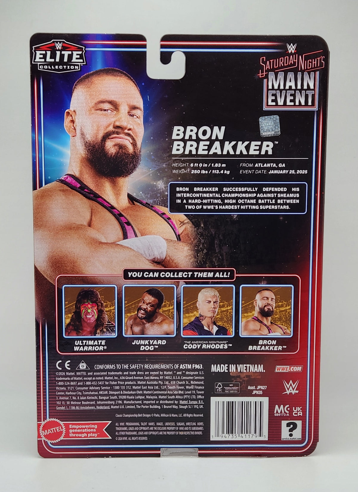 WWE Elite Collection Series- Saturday Night's Main Event- Series 2- Bron Breakker
