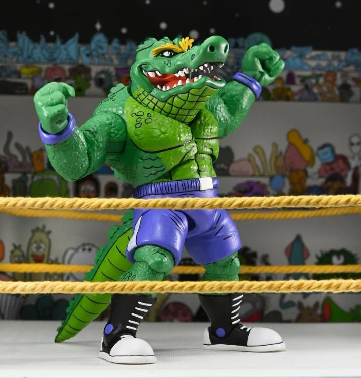 Teenage Mutant Ninja Turtles- Stump Wrestling Leatherhead (NECA): Eastman and Laird's
