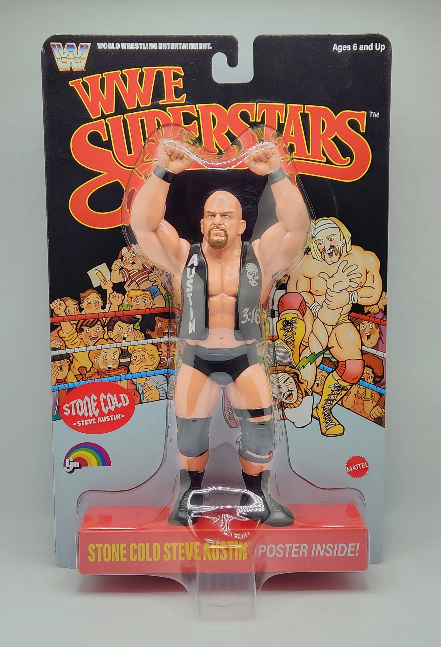 WWE LJN Superstars- Stone Cold Steve Austin (1980's Retro) Black Card Chase Variant