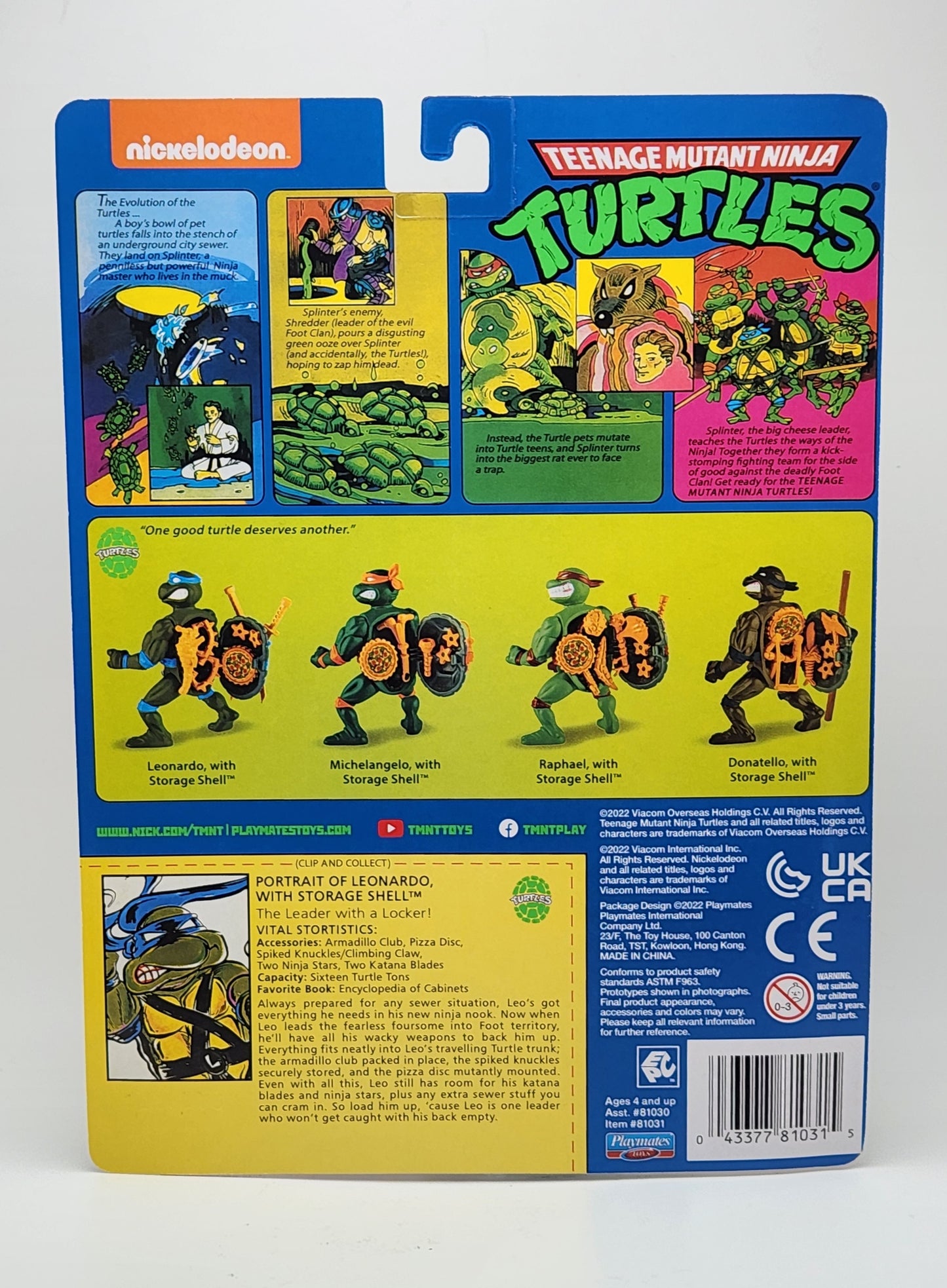 Teenage Mutant Ninja Turtles- Leonardo with Storage Shell