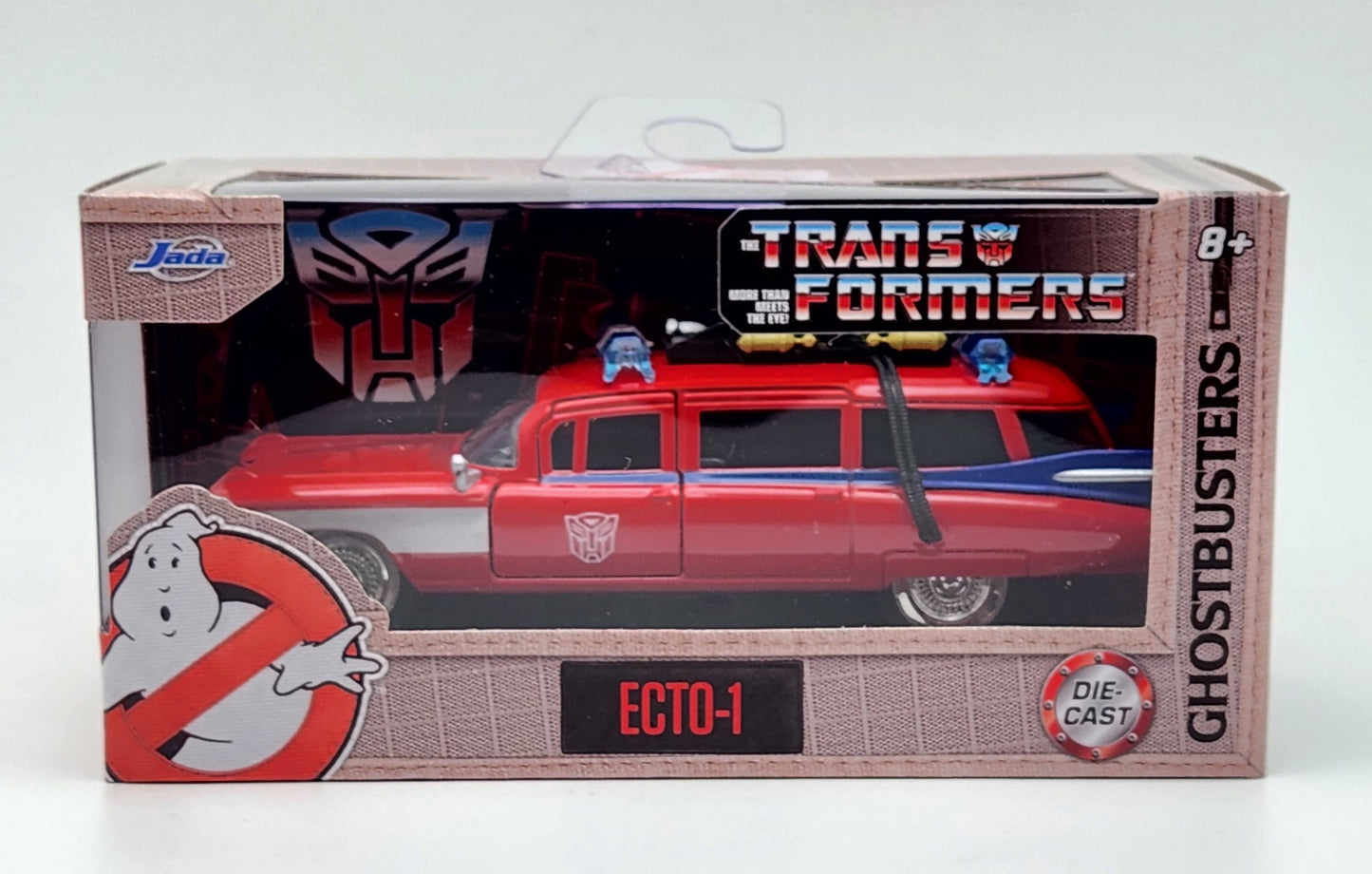 Ghostbusters x Transformers- Hollywood Rides- 40th Anniversary- Ecto-1 (Optimus Prime Graphics) 1/32 Scale