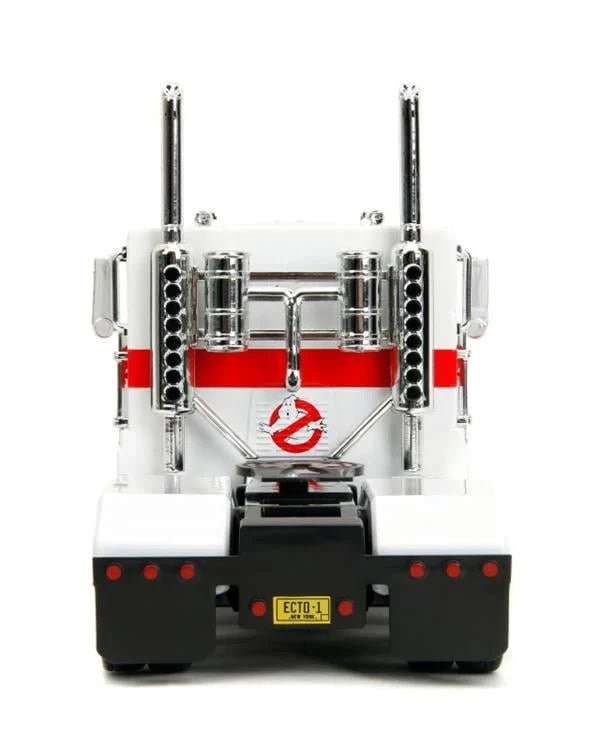 Ghostbusters x Transformers- Hollywood Rides- 40th Anniversary- G1 Optimus Prime (Ecto-1 Graphics) 1/24 Scale