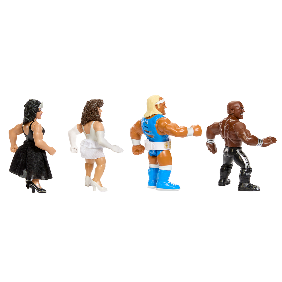 WWE Retro Superstars- Series 17- Miss Elizabeth- Hulk Hogan as "Rip", Zeus, Sensational Queen Sherri (4-pack)