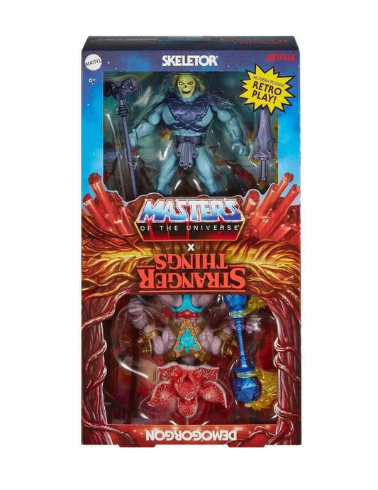 He-Man and the Masters of the Universe x Stranger Things: Skeletor vs Demogorgon (2pack)
