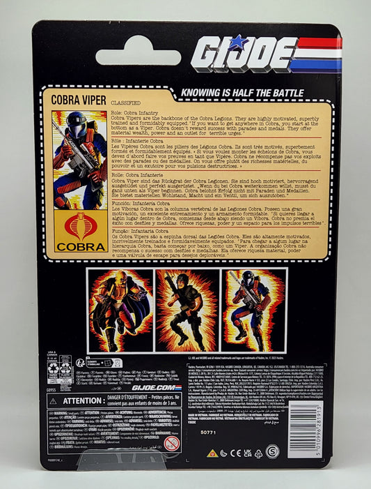 G.I. Joe Classified Series- Retro Cardback- Cobra Viper