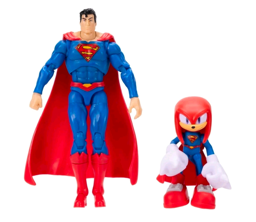 DC X Sonic the Hedgehog- Superman & Knuckles (Jakks Pacific)