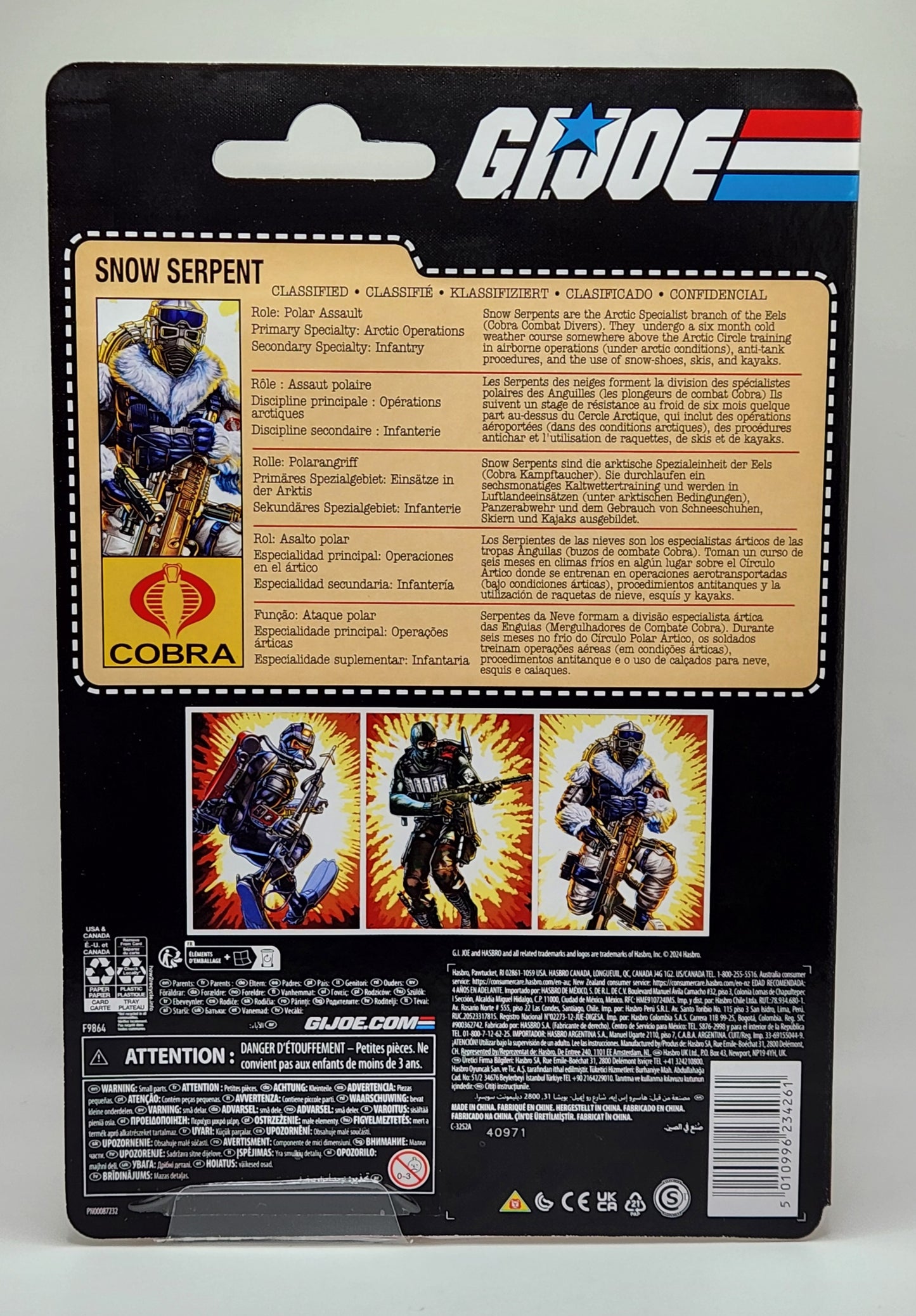 G.I. Joe Classified Series- Retro Cardback- Snow Serpent