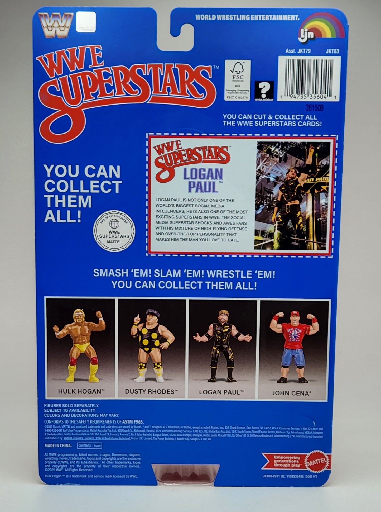 WWE LJN Superstars- Logan Paul  (1980's Retro) Chase Variant