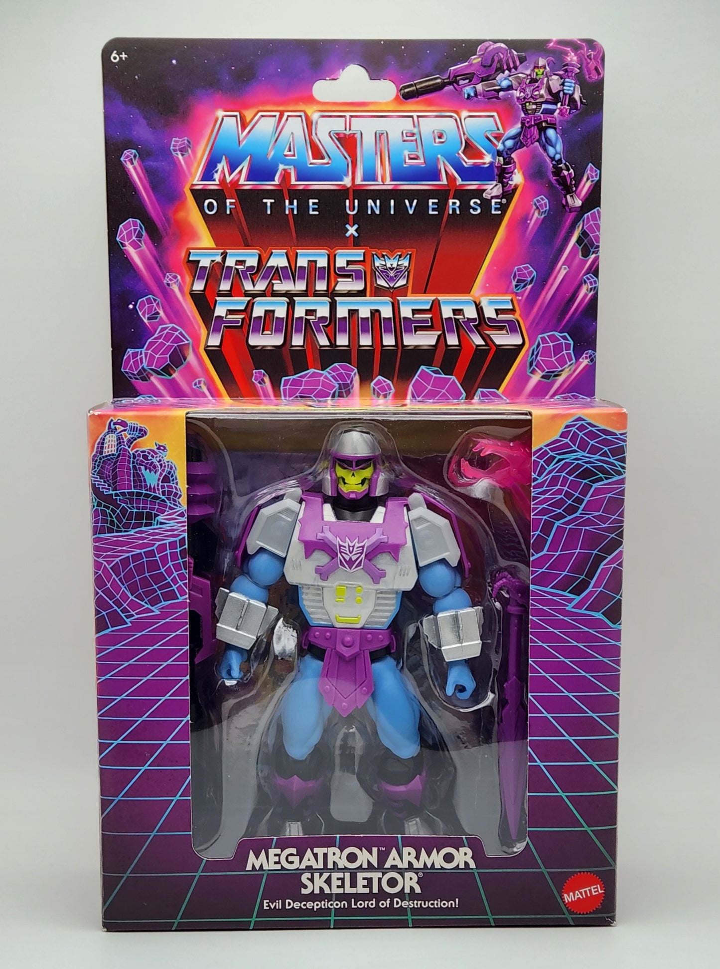 Masters of the Universe Origins x Transformers- Megatron Armor Skeletor