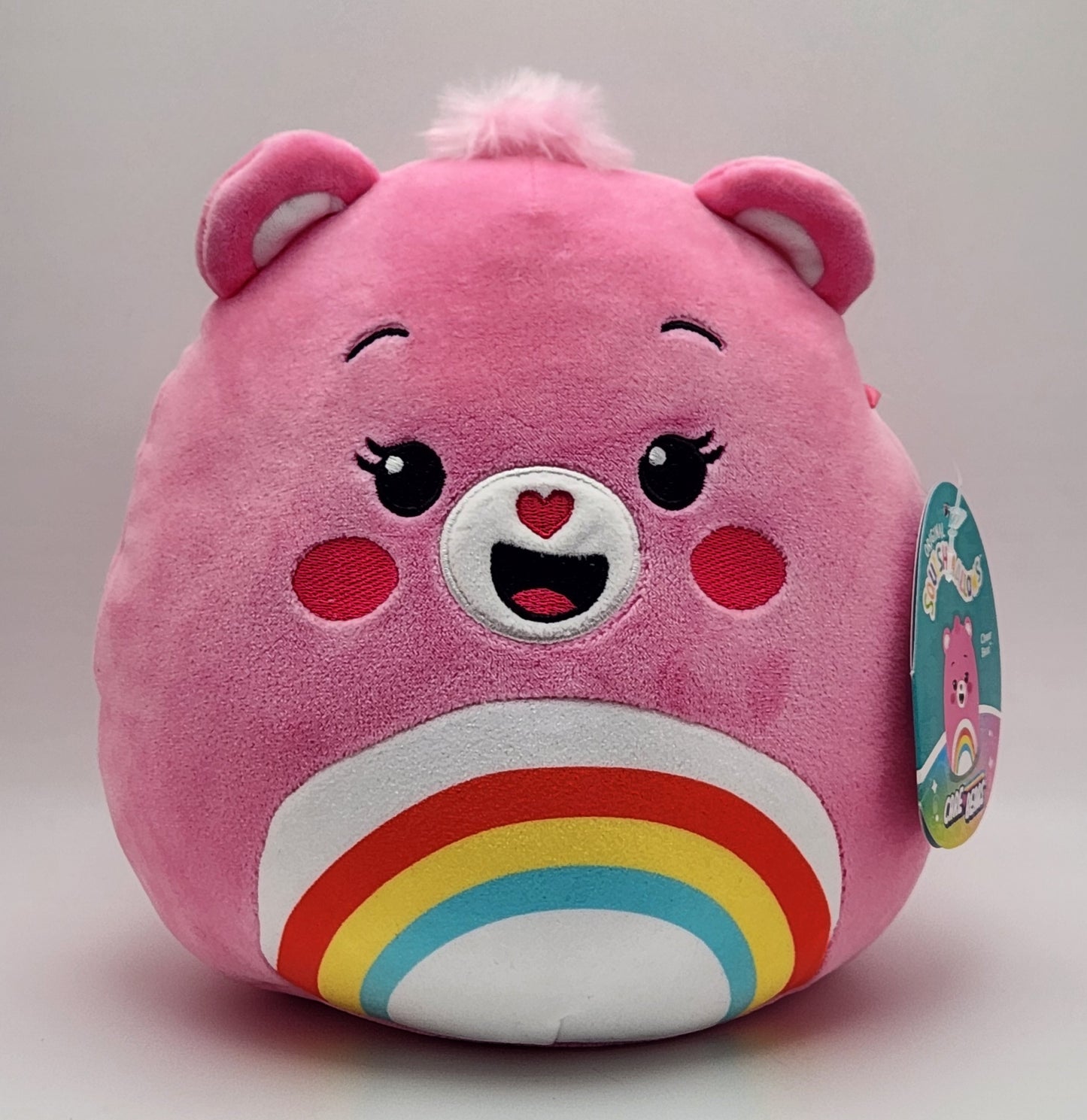 Squishmallows- Care Bears- Cheer Bear (8")