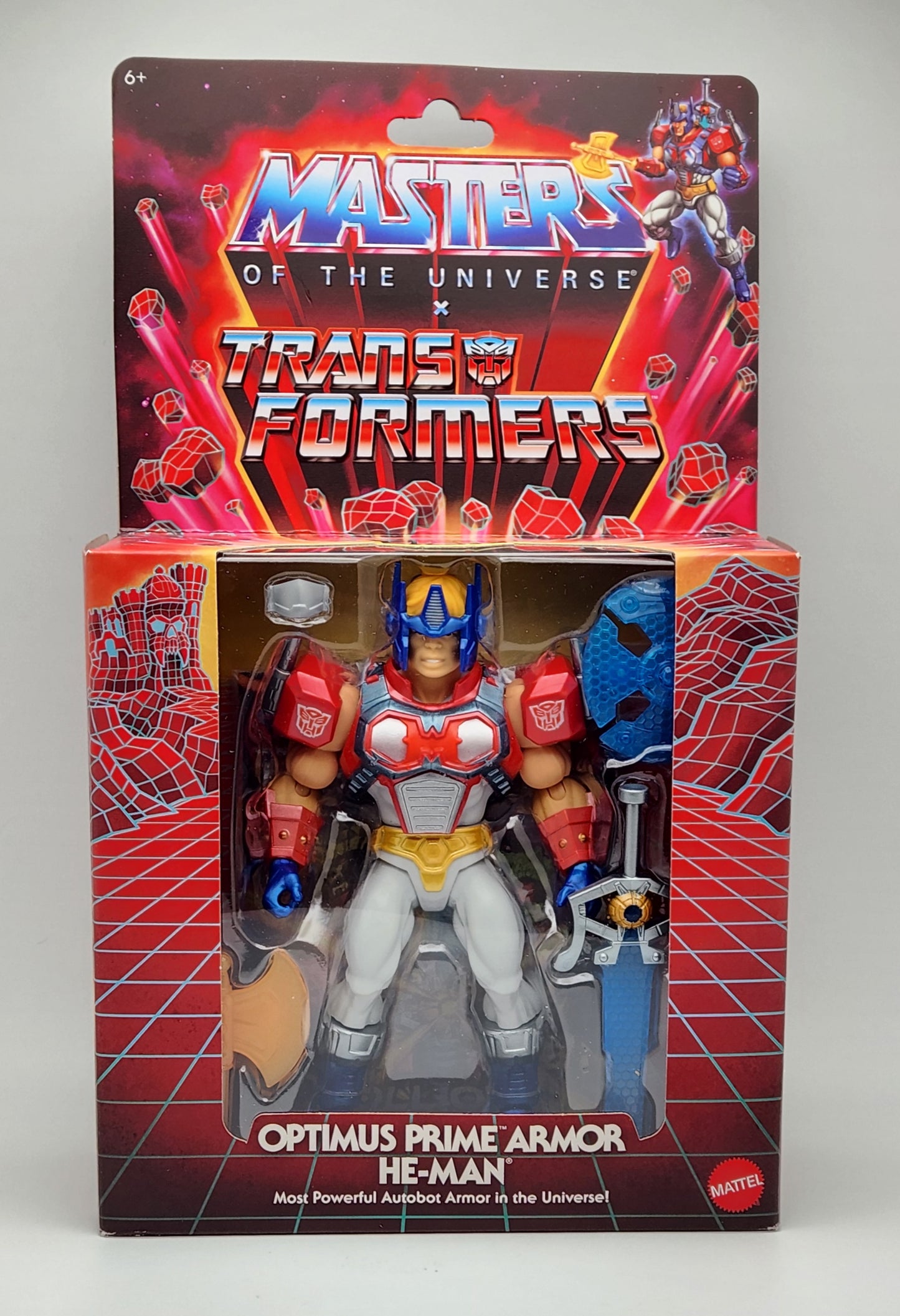 Masters of the Universe Origins x Transformers: Optimus Prime Armor He-Man