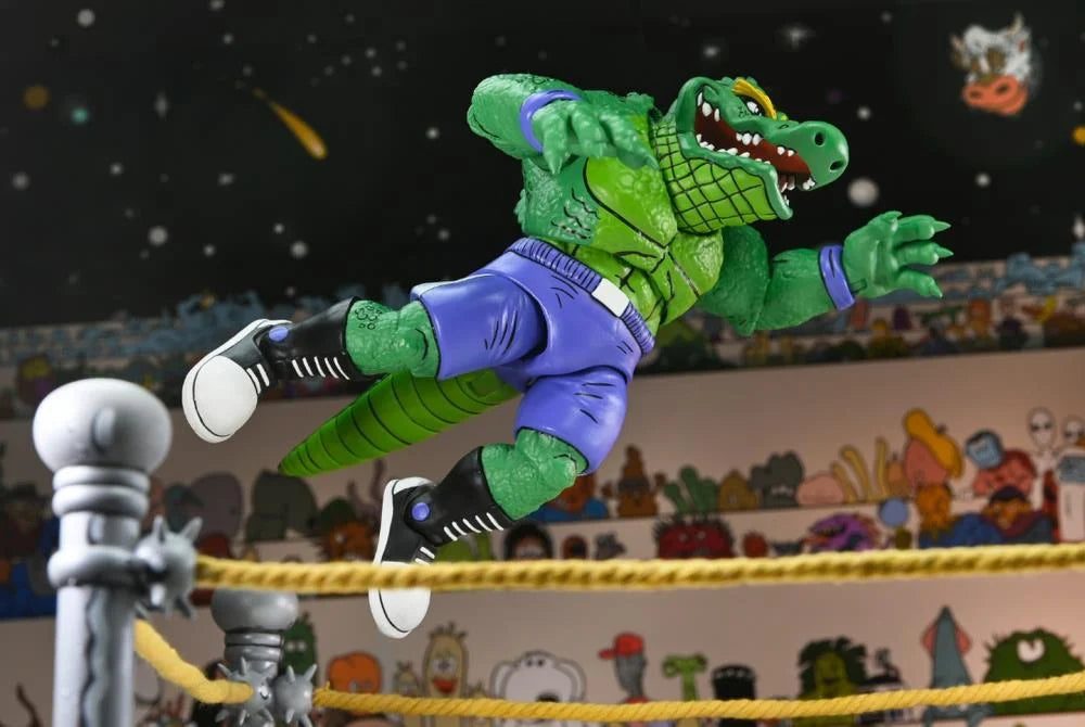 Teenage Mutant Ninja Turtles- Stump Wrestling Leatherhead (NECA): Eastman and Laird's