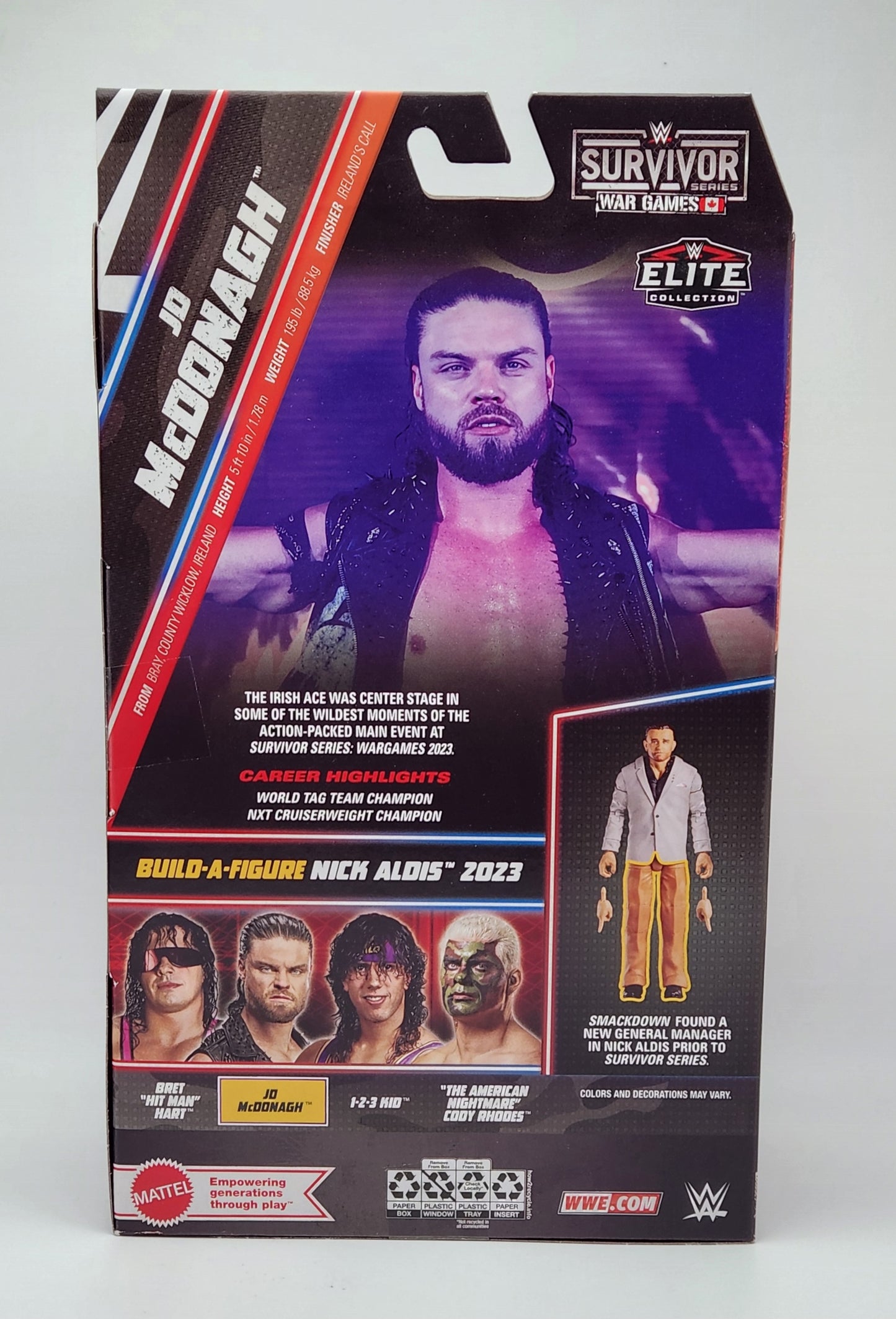 WWE Elite Collection Series- Survivor Series War Games- JD McDonagh