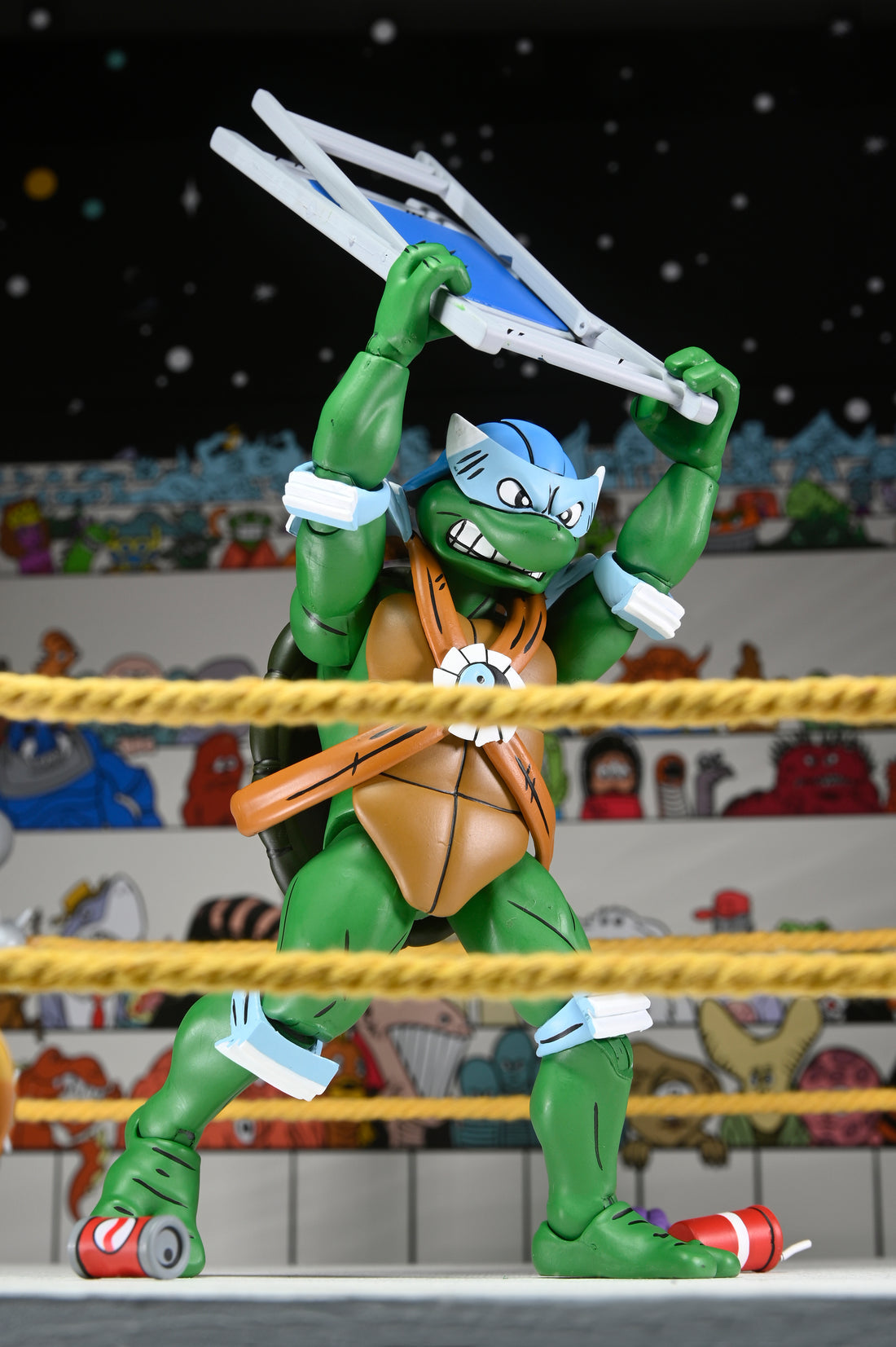 Teenage Mutant Ninja Turtles- Stump Arena Wrestling Leonardo (NECA): Eastman and Laird's