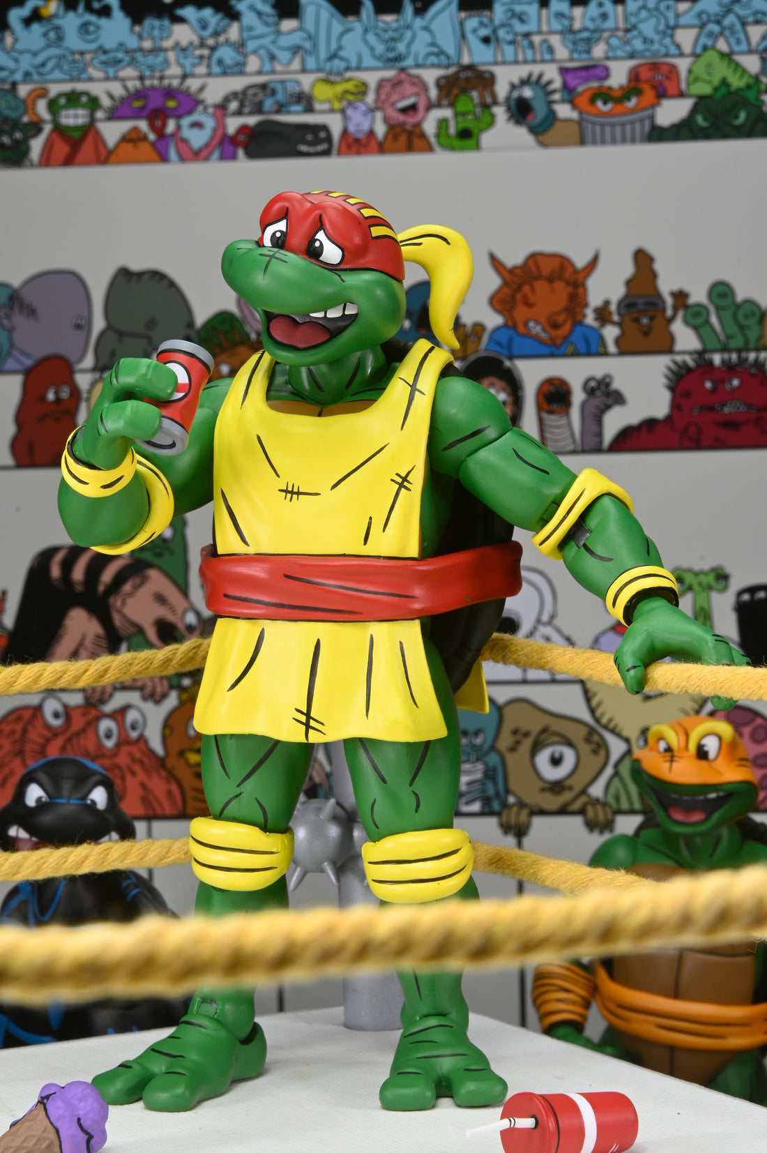 Teenage Mutant Ninja Turtles- Stump Arena Wrestling Donatello (NECA): Eastman and Laird's