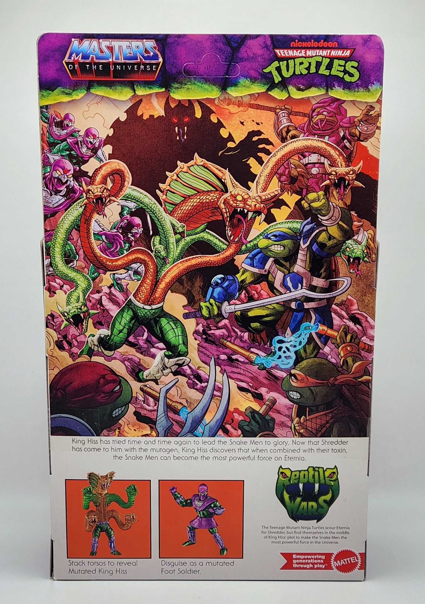 Teenage Mutant Ninja Turtles x Masters of the Universe- Turtles of Grayskull: King Hiss (Deluxe)