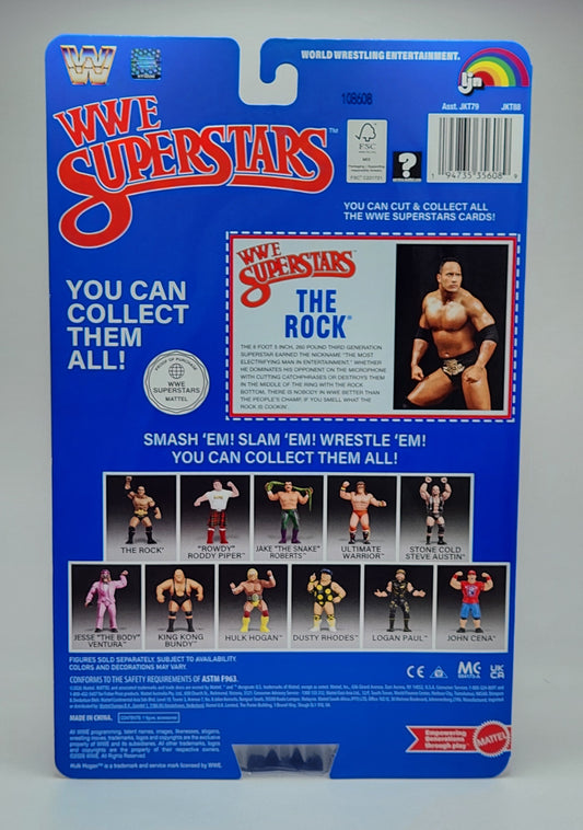 WWE LJN Superstars- The Rock (1980's Retro Collection Series)