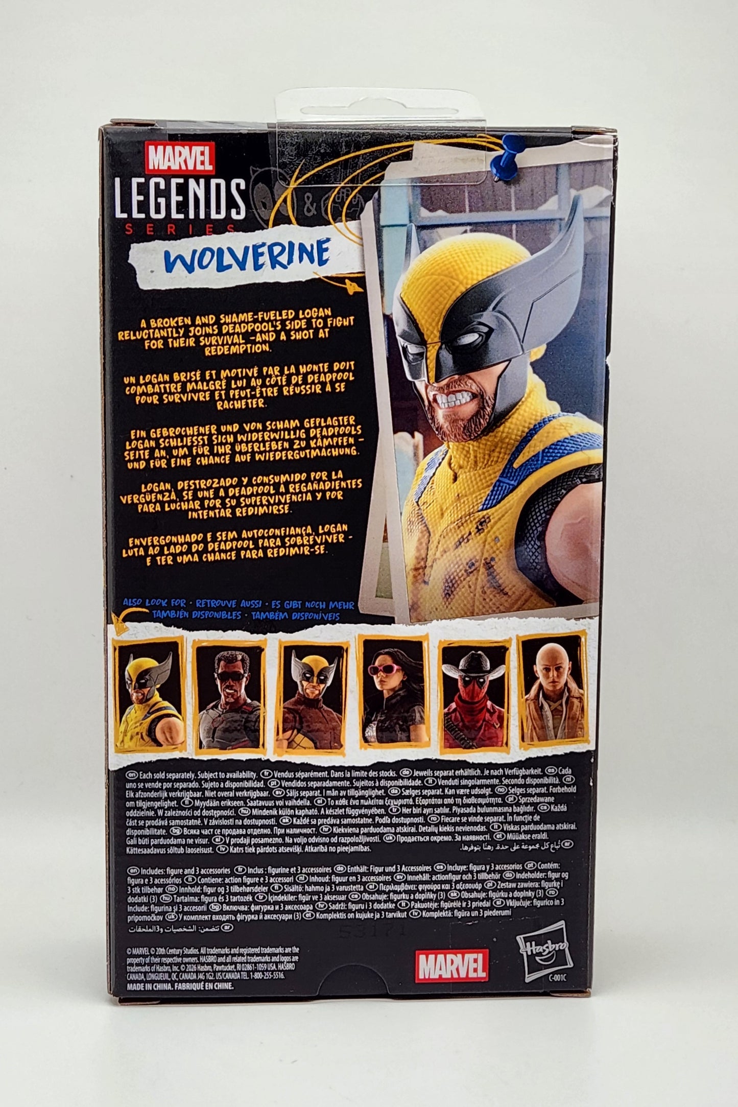 Marvel Legends Series Collection- Deadpool & Wolverine- Wolverine (Sleeveless)
