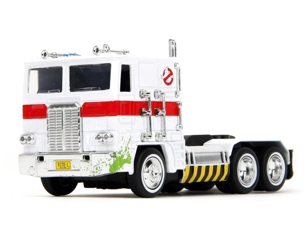 Ghostbusters x Transformers- Hollywood Rides- 40th Anniversary- G1 Optimus Prime (Ecto-1 Graphics) 1/32 Scale