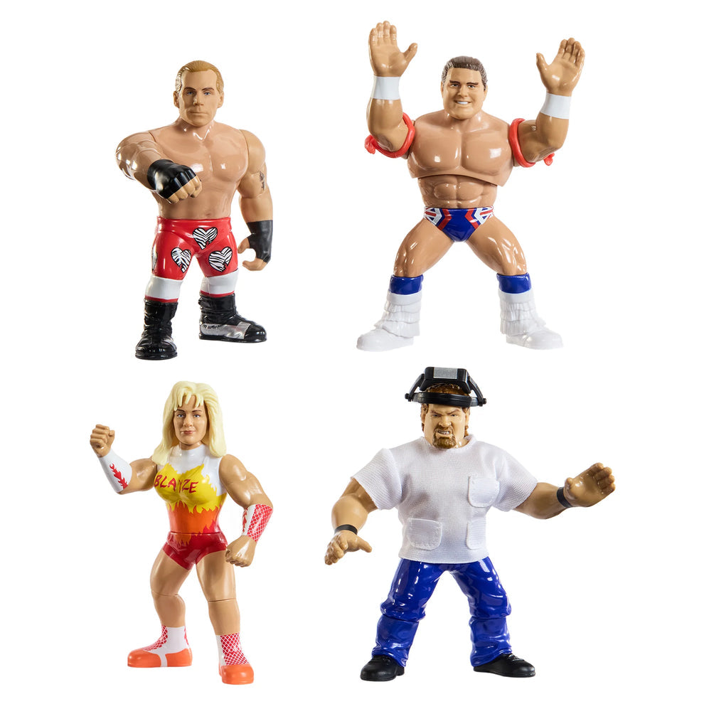 WWE Retro Superstars- Series 16- Shawn Michaels, British Bulldog, Alundra Blayze, Isaac Yankem (4-pack)