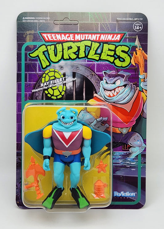 Super7 Reaction- Teenage Mutant Ninja Turtles- Ray Fillet