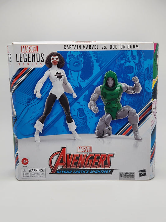 Marvel Legends Series Collection- Marvel Avengers: Captain Marvel vs. Doctor Doom (2-pack)