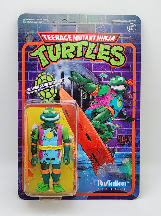 Super7 Reaction- Teenage Mutant Ninja Turtles- Sewer Surfer Michelangelo