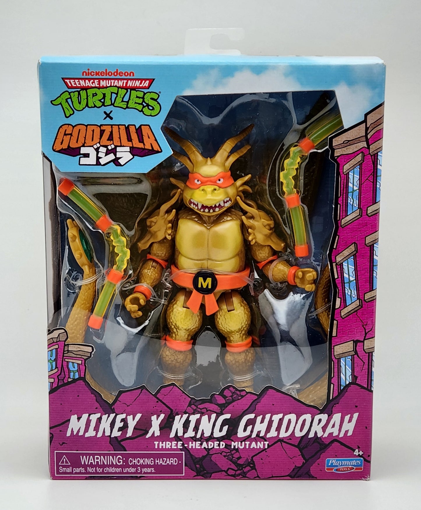 Teenage Mutant Ninja Turtles x Godzilla Mashups- Mikey x King Ghidorah (Three-Headed Mutant)