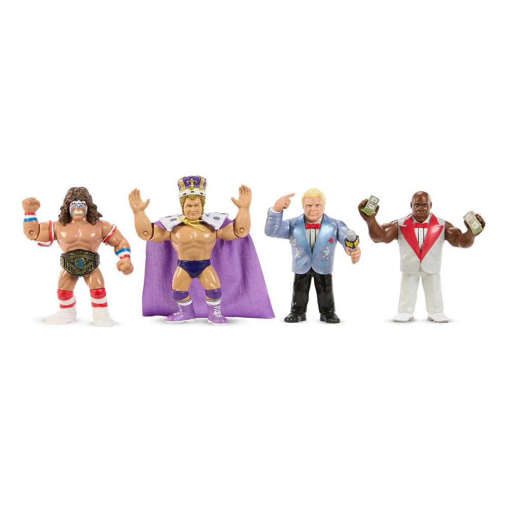 WWE Retro Superstars- Series 18- Ultimate Warrior, Virgil, Bobby "The Brain Heenan, King Harley Race (4-pack)