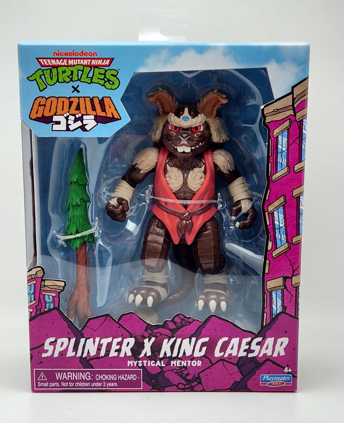Teenage Mutant Ninja Turtles x Godzilla Mashup- Splinter x King Caesar (Mystical Mentor)