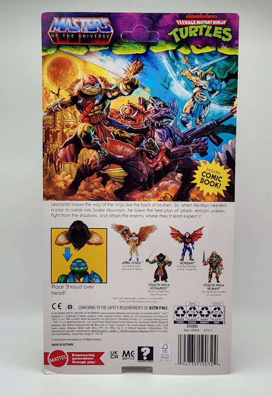 Teenage Mutant Ninja Turtles x Masters of the Universe- Turtles of Grayskull: Stealth Ninja Leonardo