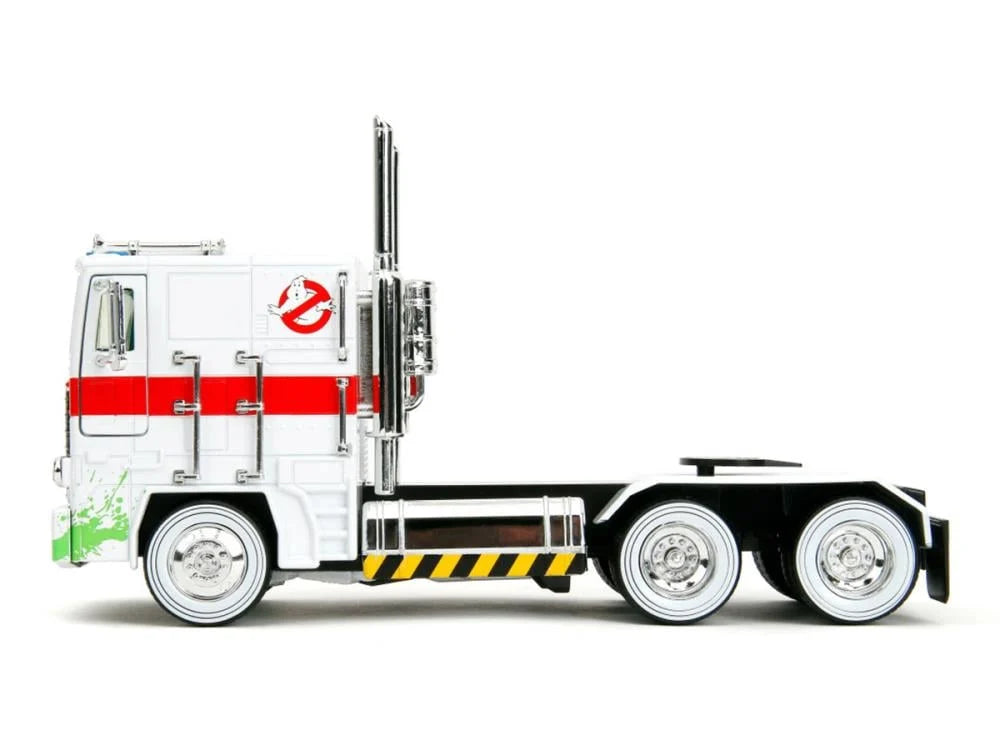 Ghostbusters x Transformers- Hollywood Rides- 40th Anniversary- G1 Optimus Prime (Ecto-1 Graphics) 1/24 Scale