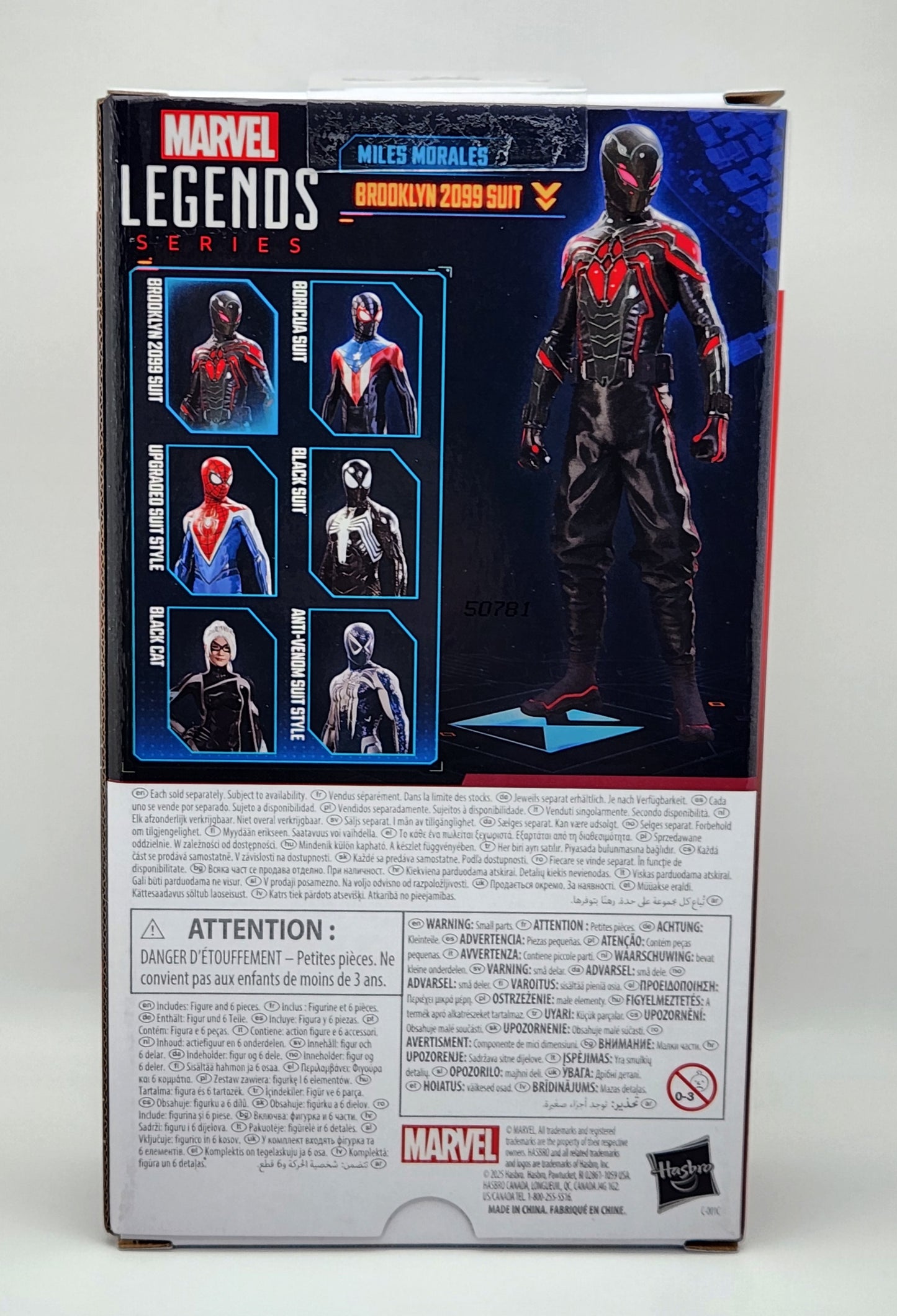 Marvel Legends Series- Spider-Man 2: Gamerverse- Miles Morales (Brooklyn 2099 Suit)