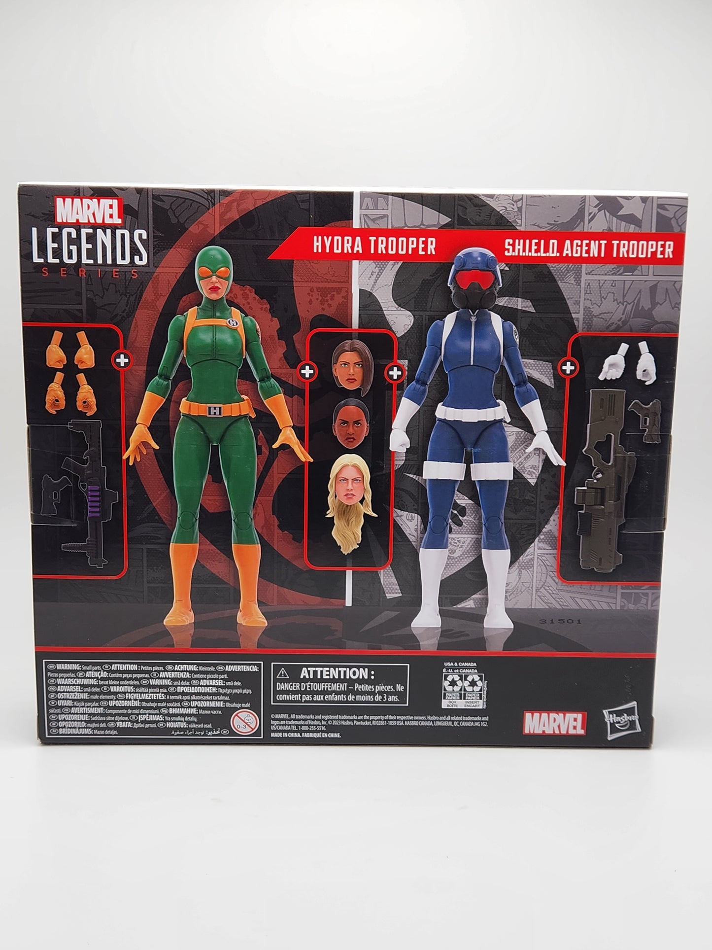 Marvel Legends Series Collection- Marvel's S.H.I.E.L.D.- Agent Trooper & Hydra Trooper (2-pack)