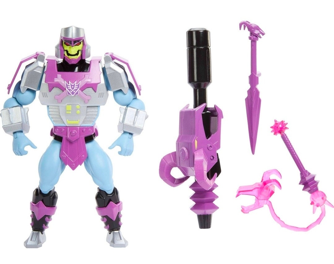 Masters of the Universe Origins x Transformers- Megatron Armor Skeletor