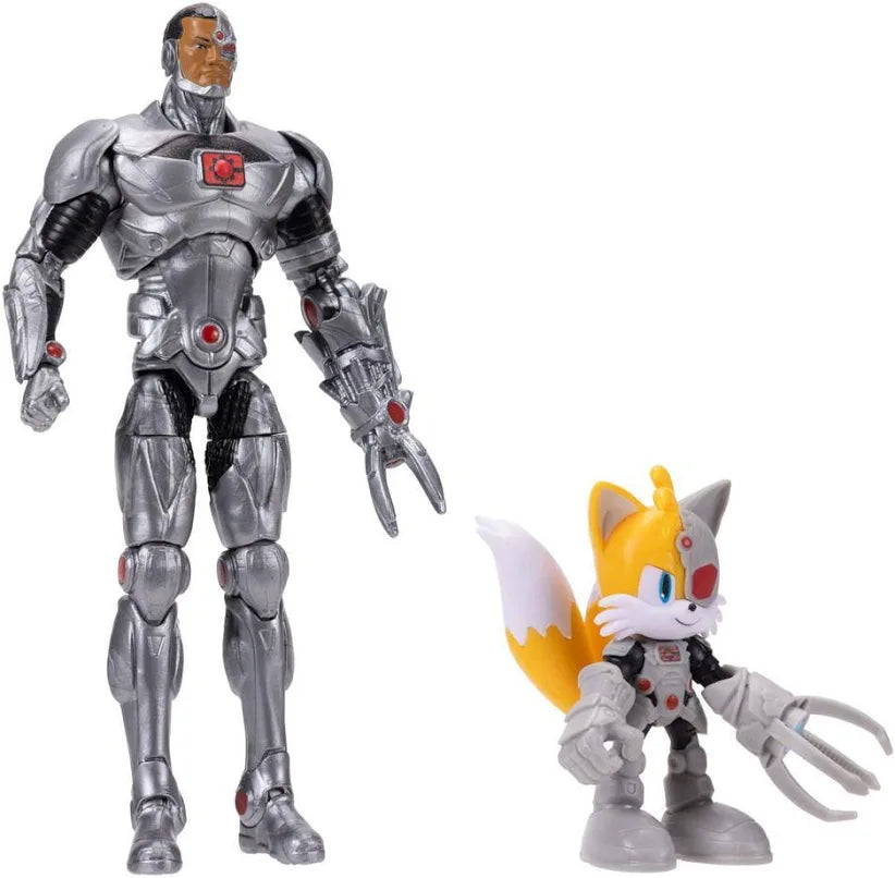 DC X Sonic the Hedgehog- Cyborg & Tails (Jakks Pacific)