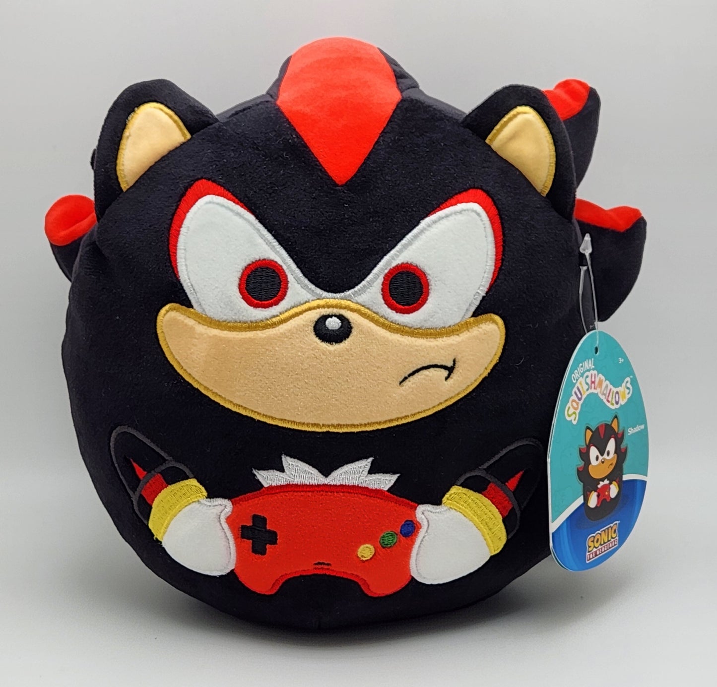 Squishmallows- Sonic the Hedgehog- Gamer Shadow the Hedgehog (8")