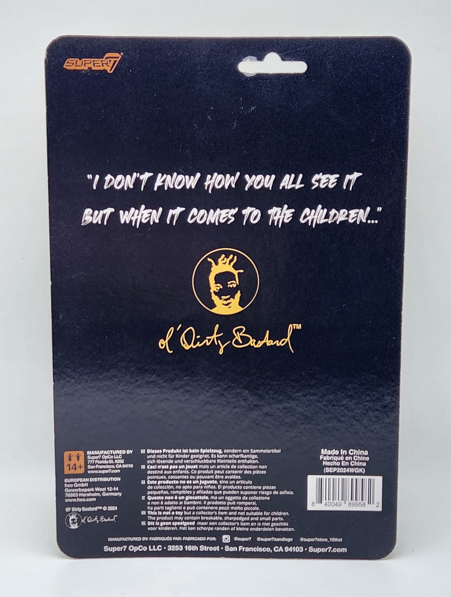 Super7 Reaction- Ol' Dirty Bastard (O.D.B.)