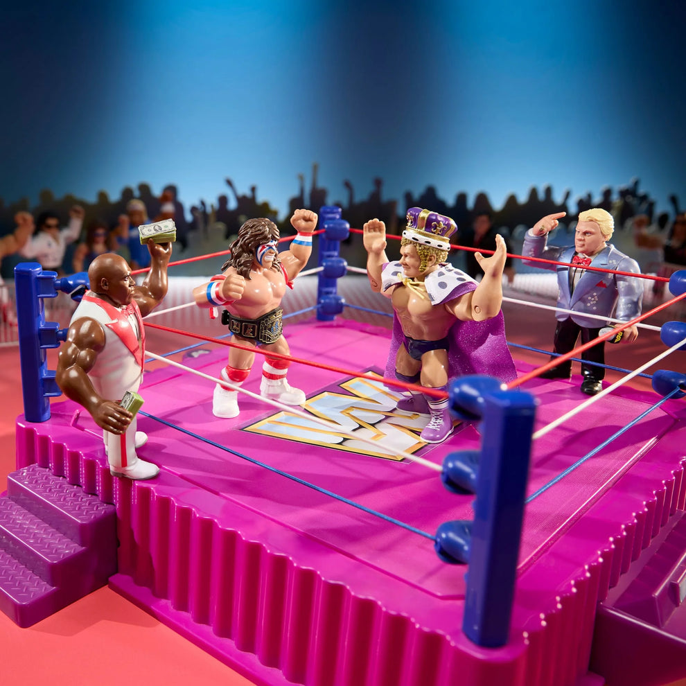 WWE Retro Superstars- Series 18- Ultimate Warrior, Virgil, Bobby "The Brain Heenan, King Harley Race (4-pack)