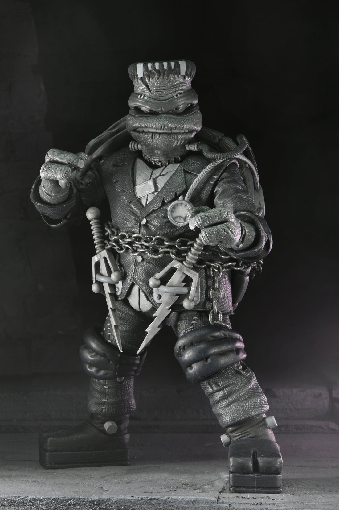 Teenage Mutant Ninja Turtles x Universal Monsters- Ultimate Raphael as Frankenstein's Monster (B&W Version) NECA
