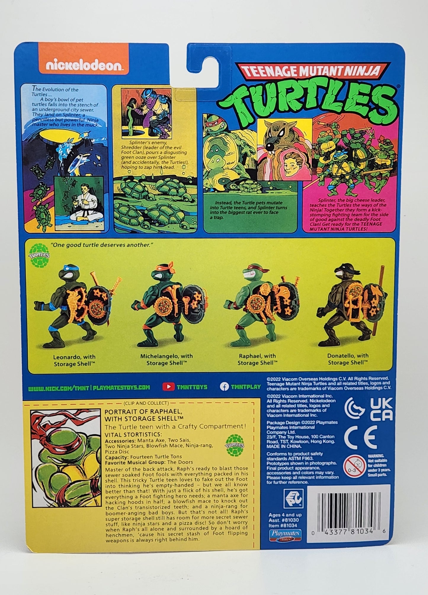 Teenage Mutant Ninja Turtles- Raphael with Storage Shell
