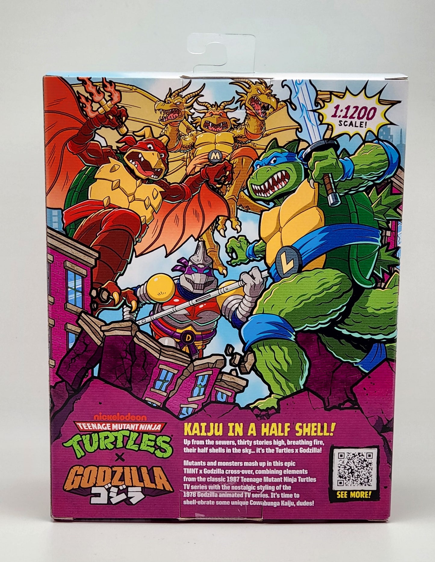 Teenage Mutant Ninja Turtles x Godzilla Mashups- Mikey x King Ghidorah (Three-Headed Mutant)