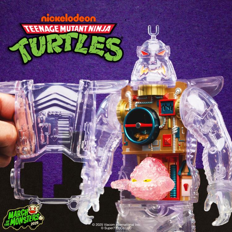 Super7- Teenage Mutant Ninja Turtles- Super Cyborg Krang Android (Clear Version)